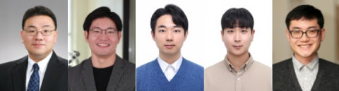 왼쪽부터 서울대 전기정보공학부 김성재 교수, 서울대 재료공학부 강기석 교수, 서울대 전기정보공학부 박형주 박사과정, 서울대 재료공학부 권기윤 박사, 제주대학교 생명화학공학부 이효민