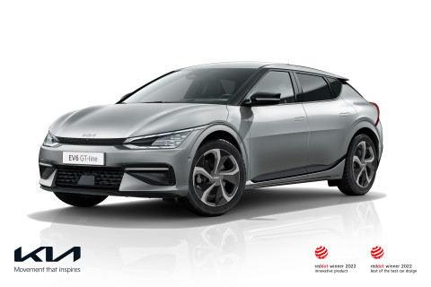 2022 레드 닷 어워드 제품 디자인 분야 최우수상을 받은 기아 EV6