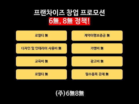프랜차이즈의 창업 프로모션