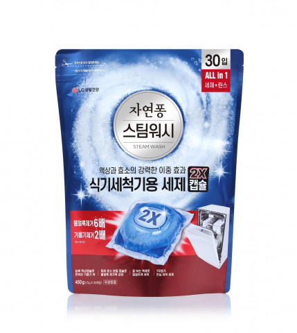 자연퐁 스팀워시 식기세척기용 세제 2X캡슐(15gX30)