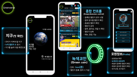 그린버스(Greenverse) 실행 화면