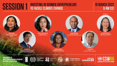 Women’s Entrepreneurship Accelerator Event at the 66th Session of the Commission on the Status of Women Calls for Investing in Women Entrepreneurs to Tackle Climate Change