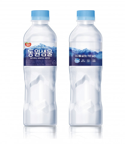 동원F&B가 페트병 경량화로 연 1200t 플라스틱 절감하고 ESG 경영에 박차를 가한다