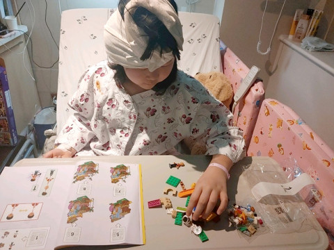 인공달팽이관 수술을 받은 10살 유정이
