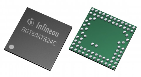 인피니언 XENSIV™ 60GHz 차량용 레이더 센서(BGT60ATR24C)