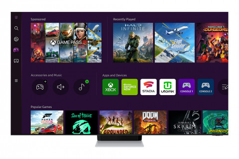 삼성 Neo QLED 8K TV에 적용된 게이밍 허브 화면