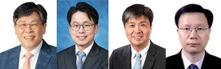 왼쪽부터 서울대 공과대학 홍유석 학장, 공과대학 이종민 교무부학장, 전기정보공학부 이혁재 학부장, 전기정보공학부 조대형 교수