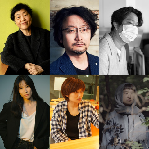 그만먹개 캠페인 2022 릴레이 영상 제작총괄을 맡은 임순례 감독과 참여 감독들(왼쪽 첫줄부터 시계방향으로 정윤철 감독, 용이 감독, 이하루 감독, 조세영 감독, 이옥섭 감독)