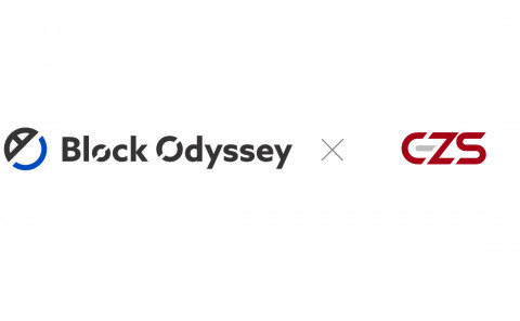 왼쪽부터 블록오디세이(Block Odyssey) 로고와 이지스 트레이딩(EZS Trading) 로고