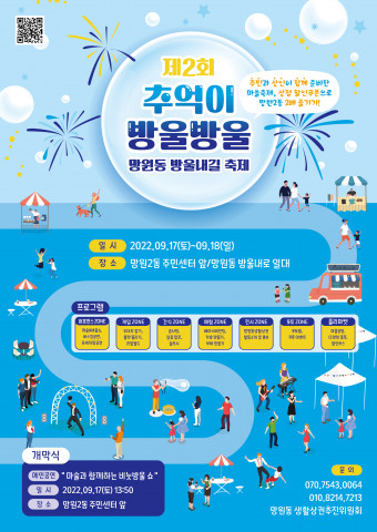 제2회 ‘추억이 방울방울 망원동 방울내길 축제’ 행사 포스터