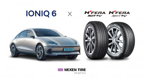 넥센타이어가 현대자동차 ‘아이오닉6’에 신차용 타이어 2개를 공급했다