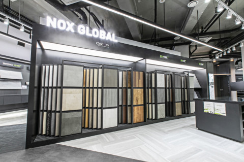 LG화학의 소재가 적용된 녹수(NOX)의 친환경 럭셔리바닥재(LVT) 제품들