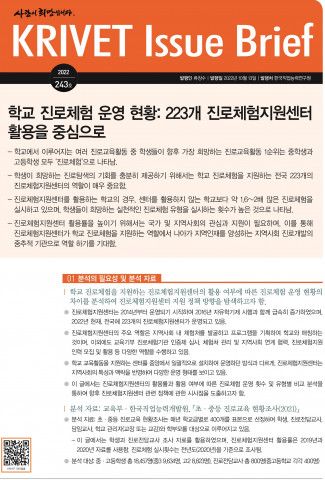 KRIVET Issue Brief 243호 표지