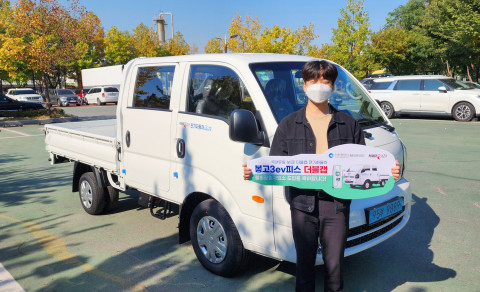 월미공원사업소에 보급된 ‘봉고3ev피스 더블캡’