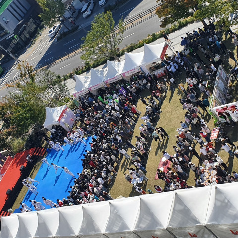 강동구 청소년 축제 전경