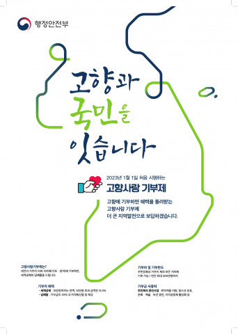 ‘고향사랑 기부제’ 홍보 포스터