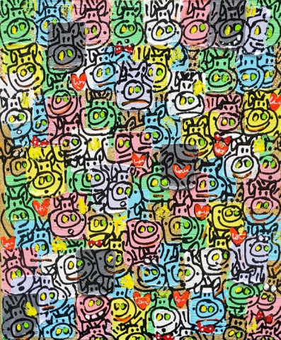 한상윤 작가의 팝 아트 작품 ‘Modern times (PIG POP)’