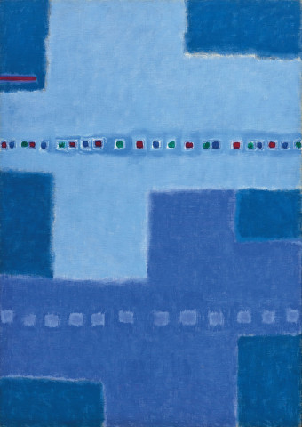 김환기의 1965년 뉴욕시대 작품 ‘북서풍 30-VIII-65’