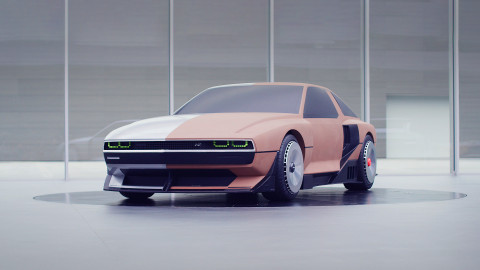 디자인 개발 단계에 있는 N Vision 74 클레이 모델