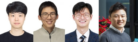 왼쪽부터 서울대 박찬진 연구원, 가천대 박근환 교수, 서울대 선정윤 교수, 서울대 김호영 교수