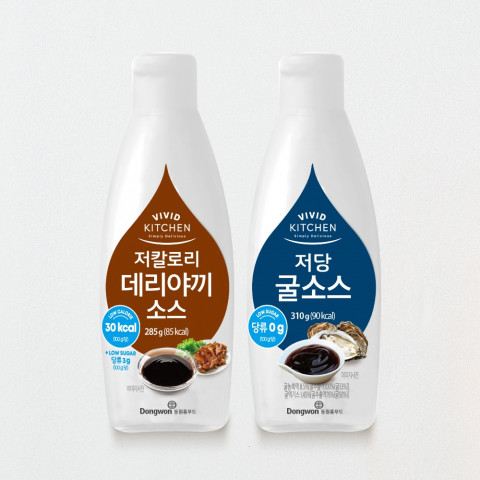 동원홈푸드 비비드키친 데리야끼소스와 굴소스 제품