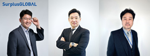 왼쪽부터 서플러스글로벌 김남영 상무 승진, 글로벌 파츠 플랫폼 팀 김동욱 상무, 후공정 영업 3팀 유승민 상무 영입