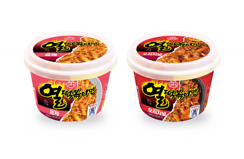 오뚜기 열떡볶이면이 오리지널과 로제 맛으로 리뉴얼 출시됐다