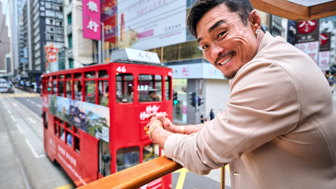 Choo Sung-hoon hops onto the TramOramic Tram to Central, getting fully immersed in Hong Kong’s uniqu