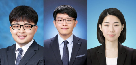 왼쪽부터 서울대 화학생물공학부 서상우 교수, 박사과정 변기벽 학생, 제주대학교 화학공학과 양진아 교수