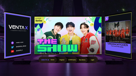 매주 새로운 아티스트의 무대를 만나볼 수 있는 ‘더 쇼(THE SHOW)’ VR 콘텐츠를 서비스할 ‘벤타엑스’ 홈