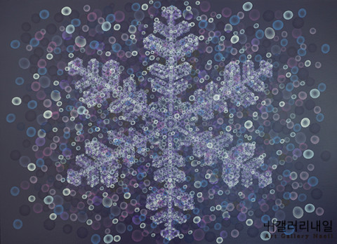 전유탁, Algorithm of Serenity_acrylic on canvas, 2023, 73×53㎝