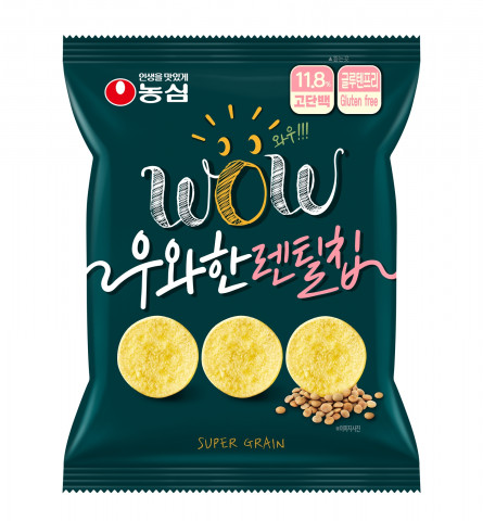 농심, 슈퍼푸드 렌틸콩 스낵 ‘우와한 렌틸칩’ 출시