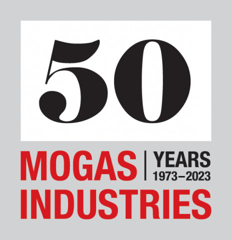 모가스 인더스트리스(MOGAS Industries Inc.)가 창립 50주년을 기념한다(그래픽: 비즈니스와이어)