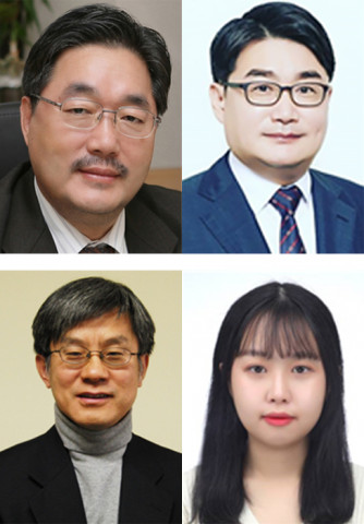 위쪽 왼쪽부터 시계 방향으로 ‘제2회 학술 심포지엄’ 발표자 김종회 교수, 이명현 교수, 김지우 씨, 박주용 교수