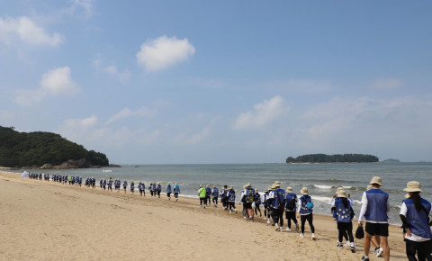 ‘대학생 87Km 비치대장정’ 대원들의 해안 길 국토종단