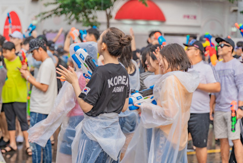 물총축제 현장