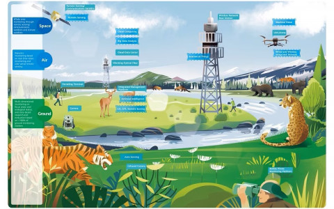 Innovative technologies used for tracking and monitoring biodiversity and nature conservation projec