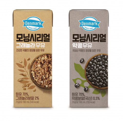 동원F&B, 곡물 가공유 ‘덴마크 모닝시리얼 우유’ 2종 새단장