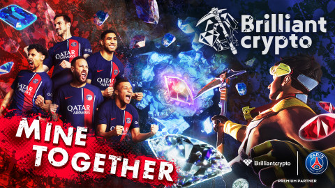 Brilliantcrypto has partnered with Paris Saint-Germain F.C. (Graphic: Business Wire)