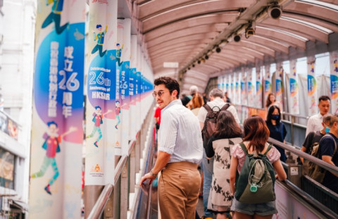 Golding explored the city, immersing himself in the electric energy of Hong Kong. (Photo: Hong Kong 
