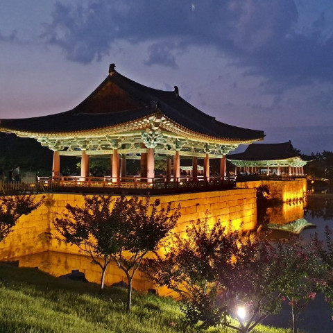 경주 동궁과 월지 전경