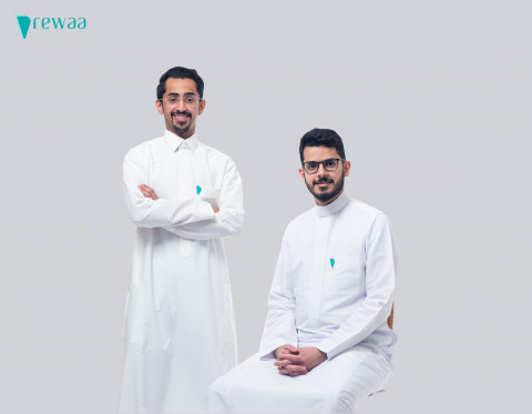 Rewaa Founders Mohammed Alqasir (left) Abdullah Aljadhai (right) (Photo: AETOSWire)