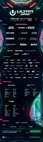 9월 16~17일 일본 최대급 댄스 뮤직 페스티벌 ‘ULTRA JAPAN 2023’이 개최된다