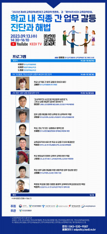 2023년 제4회 교육정책네트워크 교육정책 토론회 겸 제194차 KEDI 교육정책포럼 포스터