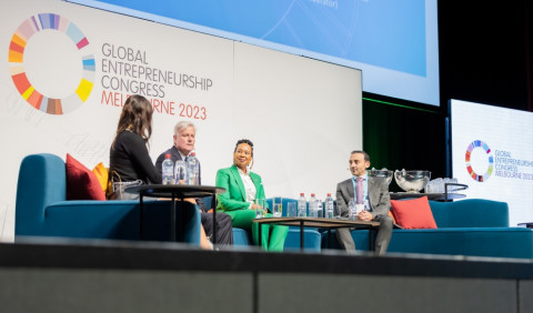 Monsha’at’s participation at the Global Entrepreneurship Congress 2023 in Melbourne (Photo: AETOSWir