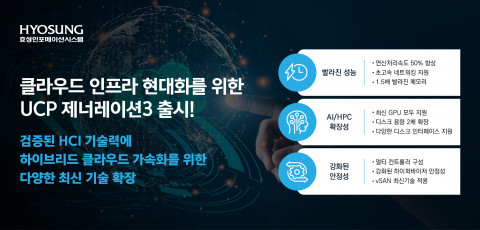 효성인포메이션시스템, UCP 제너레이션3 출시