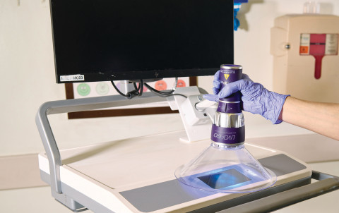 The new UVDI-GO is designed for use on high-touch, shared surfaces and equipment (Photo: Business Wi