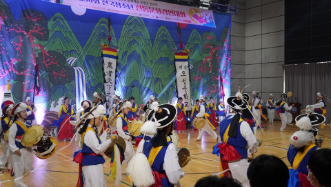 대상 수상한 오성중학교 늘품소리 본선 공연