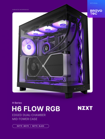 NZXT H6 FLOW RGB Matte Black