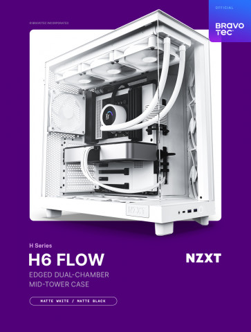 NZXT H6 FLOW Matte White